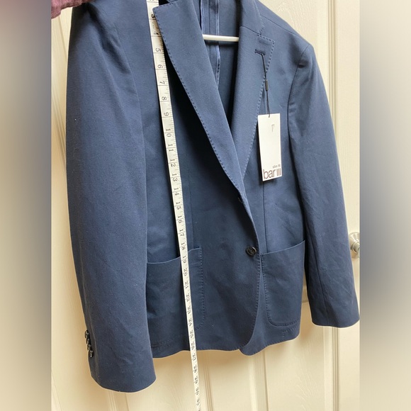 Men Blue Jacket Slim Fit  Size 42S - Picture 7 of 9